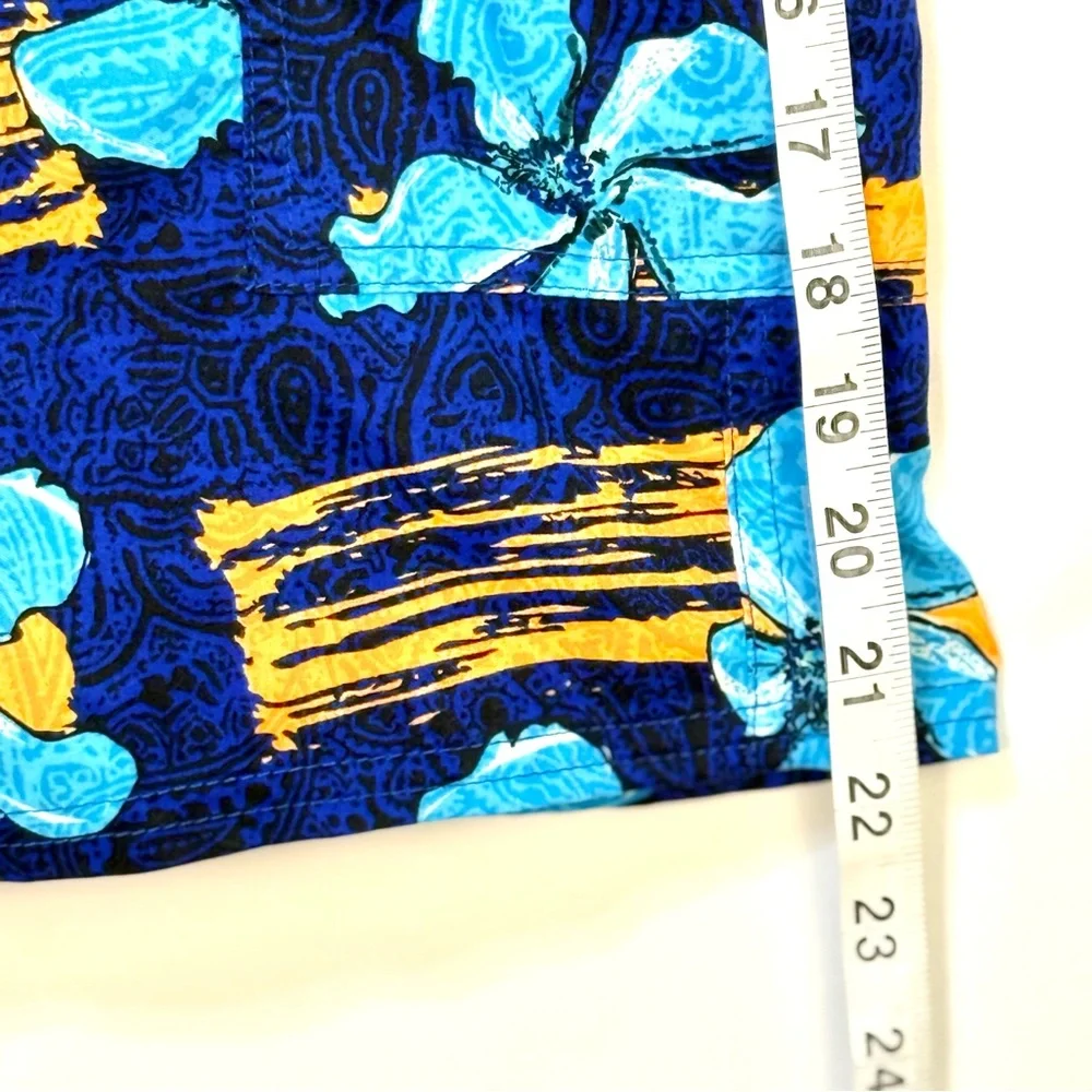 Blue &‎ Orange Hawaiian Tropical Men's Size 30 Board Shorts